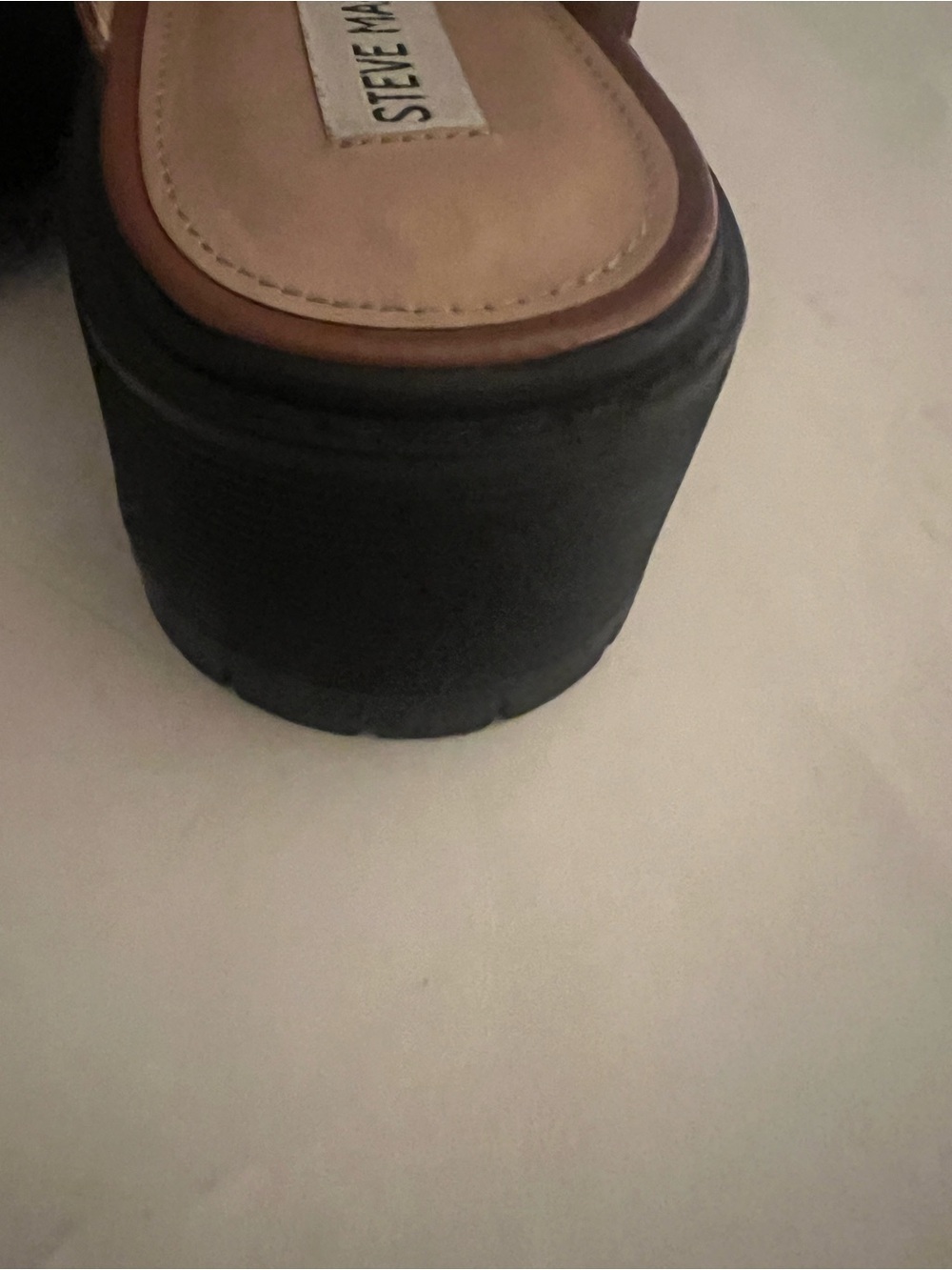 Steve Madden Brown Faux Leather Miri Mule Loafers Size 10 - Picture 8 of 11